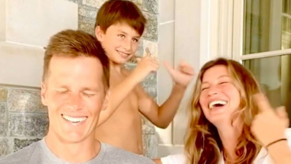 Tom Brady and Gisele Bundchen’s Son Hilariously Crashes Their TikTok Challenge - www.etonline.com