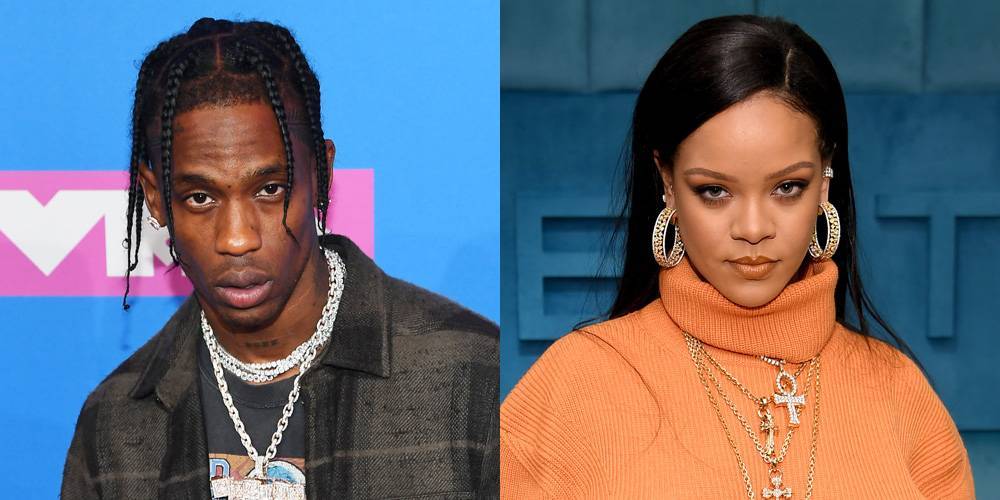 Podcast Host Claims Travis Scott Was Mad at Him for Exposing Romance with Rihanna - www.justjared.com