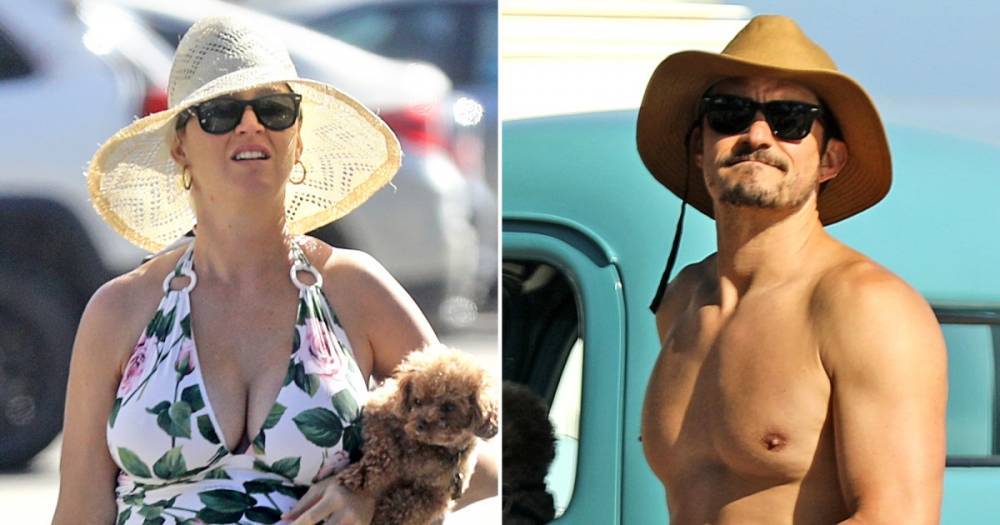 Pregnant Katy Perry Shows Off Growing Baby Bump in Swimsuit During Beach Day With Orlando Bloom - www.usmagazine.com - California - Santa Barbara