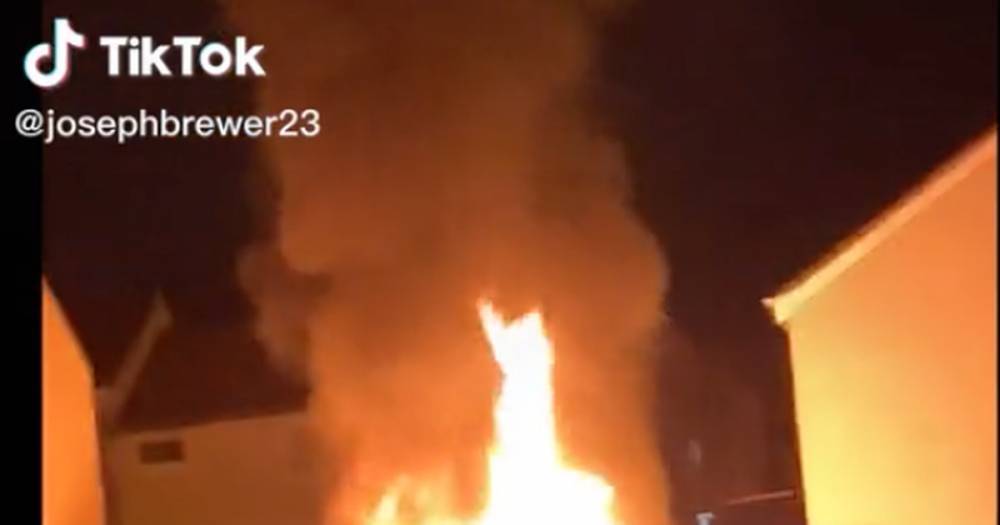Scot goes viral after capturing huge Glasgow fire on TikTok - www.dailyrecord.co.uk - Scotland