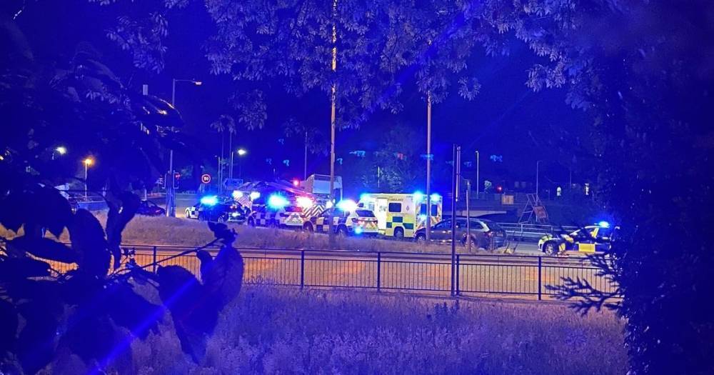 Police chase ends with Audi flipping 50 metres down motorway embankment after smash at Prestwich M60 junction - www.manchestereveningnews.co.uk