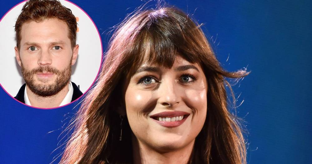 Dakota Johnson Picks Between Jamie Dornan and Christian Grey After Feud Rumors - www.usmagazine.com
