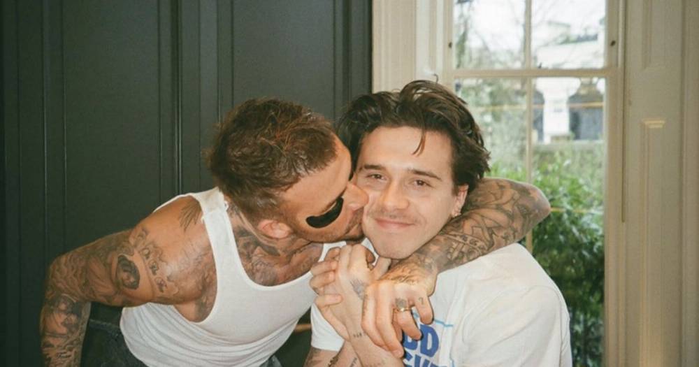 Brooklyn Beckham shares heartfelt message to dad David on his birthday as they spend lockdown apart - www.ok.co.uk