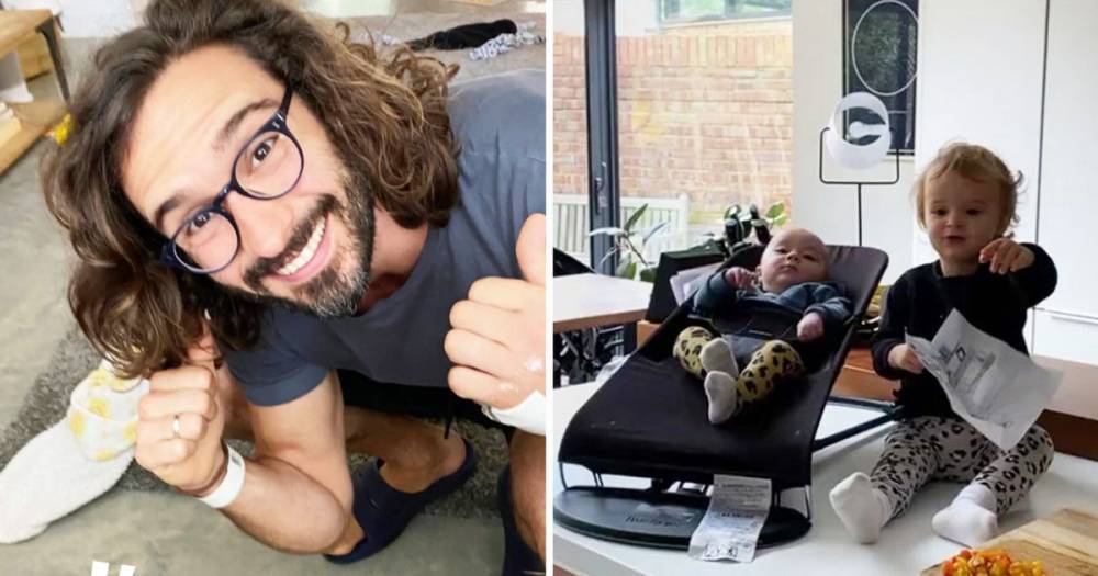 Joe Wicks is ecstatic as he reunites with his family after returning home from hospital after hand surgery - www.ok.co.uk