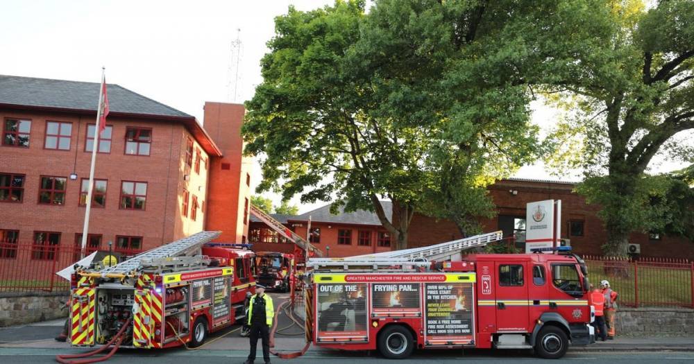 Firefighters called to tackle a suspected fire in the roof their own headquarters - www.manchestereveningnews.co.uk - Manchester