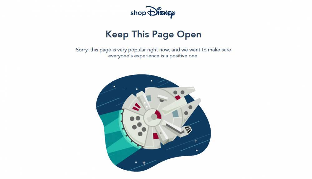 Disney's Online Store Is So Busy on 'Star Wars Day,' There's A Waiting Room to Get In - www.justjared.com