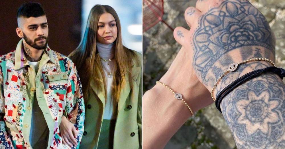 Gigi Hadid and Zayn Malik wear matching evil eye jewellery after announcing they're expecting their first child - www.ok.co.uk