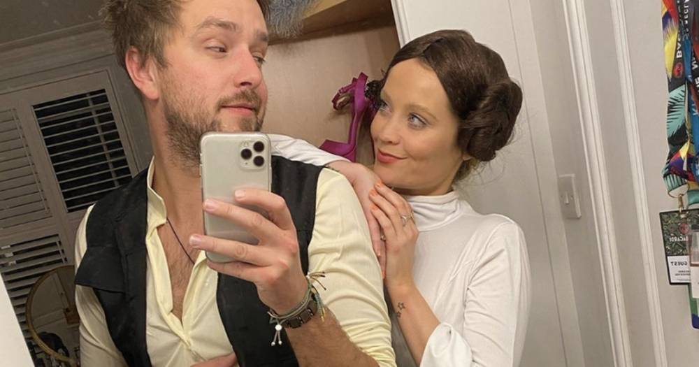 Inside Laura Whitmore's Star Wars themed lockdown birthday party as Iain Stirling hosts romantic meal - www.ok.co.uk