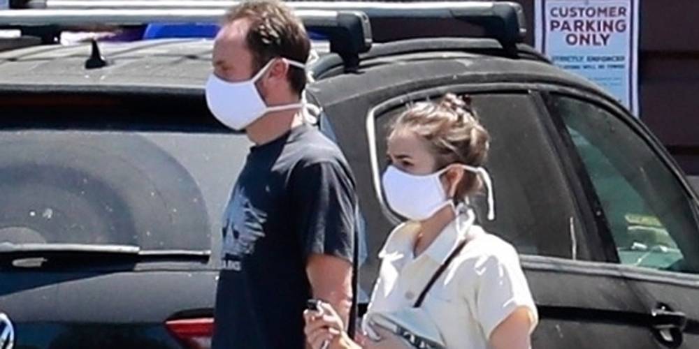 Lily Collins & Boyfriend Charlie McDowell Head to the Market & Visit Family Amid Quarantine - www.justjared.com