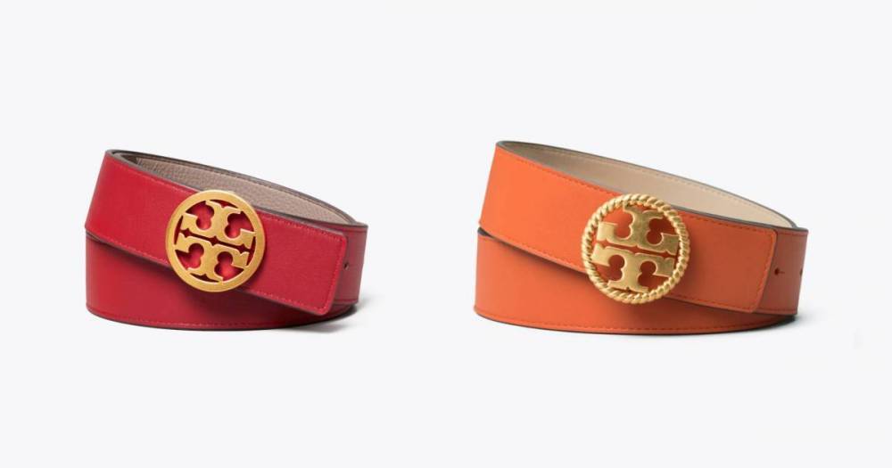 Nail Every Social Media Fashion Challenge With These Tory Burch Logo Belts - www.usmagazine.com