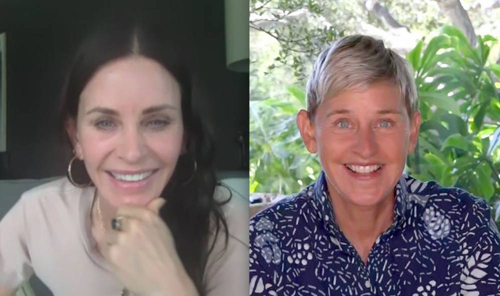 Courteney Cox Visits ‘Ellen’ And Reveals She’s Been Binge-Watching ‘Friends’ During Quarantine - etcanada.com
