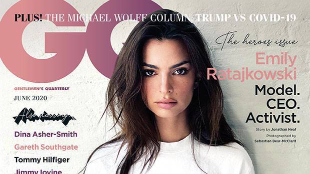 Emily Ratajkowski Wears Nothing But A T-Shirt In Sexy New British GQ Cover Shot By Her Husband - hollywoodlife.com - Britain