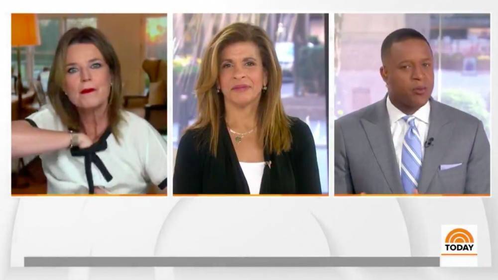 Savannah Guthrie Drops Mic Down Her Shirt on 'Today' Show in Funny Live TV Moment - www.etonline.com - county Guthrie
