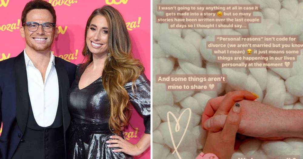 Stacey Solomon tells fans ‘some things aren’t mine to share’ in cryptic post with Joe Swash after social media break for ‘personal reasons’ - www.ok.co.uk