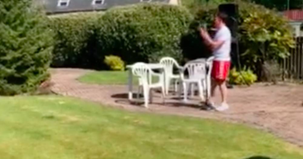 Scots singer delights care home residents with hilarious Full Monty performance - www.dailyrecord.co.uk - Scotland
