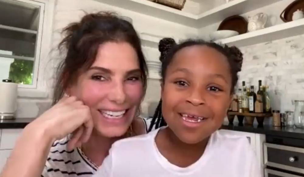 Sandra Bullock's Daughter Laila Joins Her to Thank a Nurse Ahead of Mother's Day - www.justjared.com - city Sandra