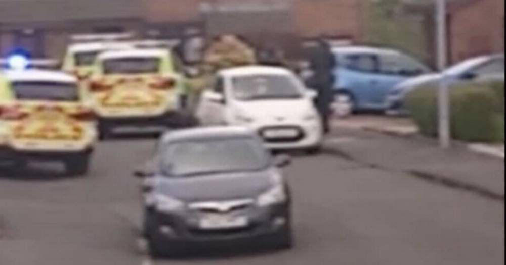 Armed cops race to Motherwell street amid reports of machete attack - www.dailyrecord.co.uk - city Lanarkshire