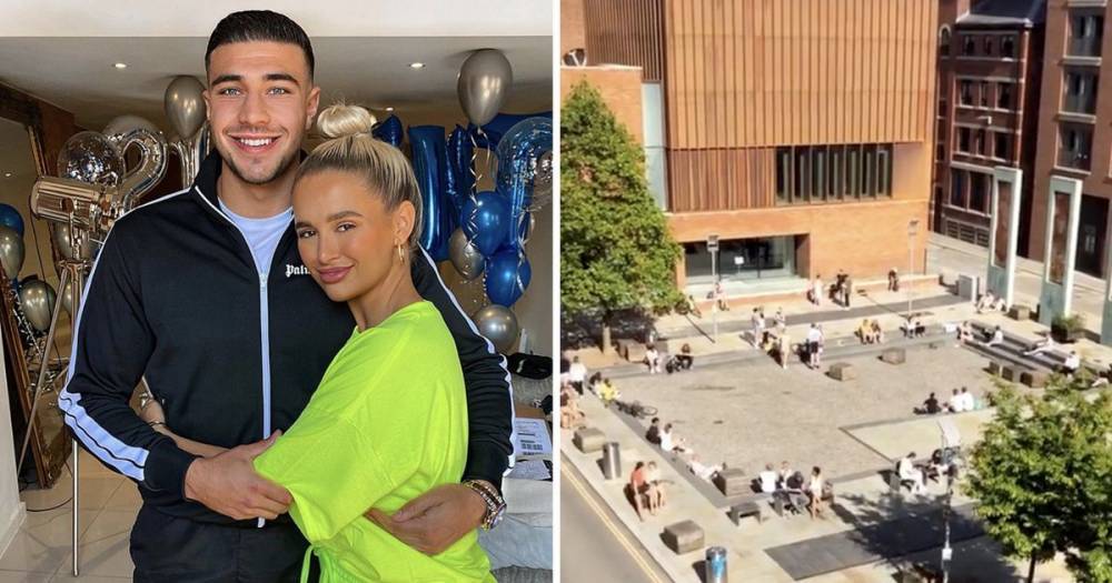 Molly-Mae Hague and Tommy Fury slam people breaking lockdown rules outside their Manchester pad - www.ok.co.uk - Manchester - Hague