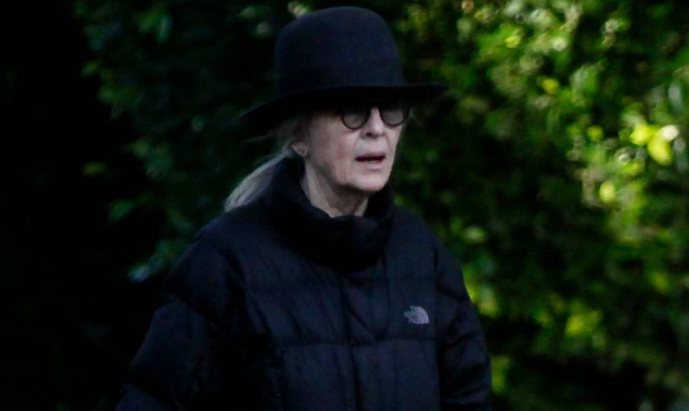 Diane Keaton Takes Her Dog for Afternoon Walk - www.justjared.com