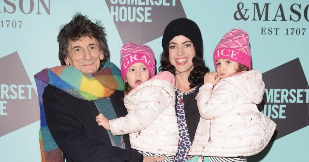 Rolling Stones guitarist Ronnie Wood celebrates twin daughters' 4th birthday as he turns 73 - www.wonderwall.com