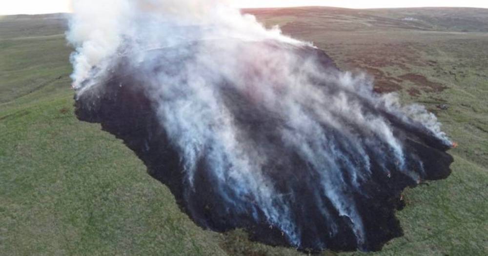 Youths started fire in woods while firefighters battled huge moorland blaze - www.manchestereveningnews.co.uk