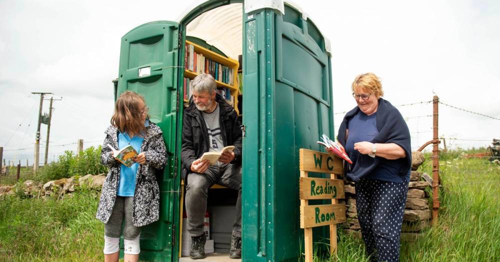 Quirky portaloo turns into library as Scots take reading on the toilet to next level - www.dailyrecord.co.uk - Scotland