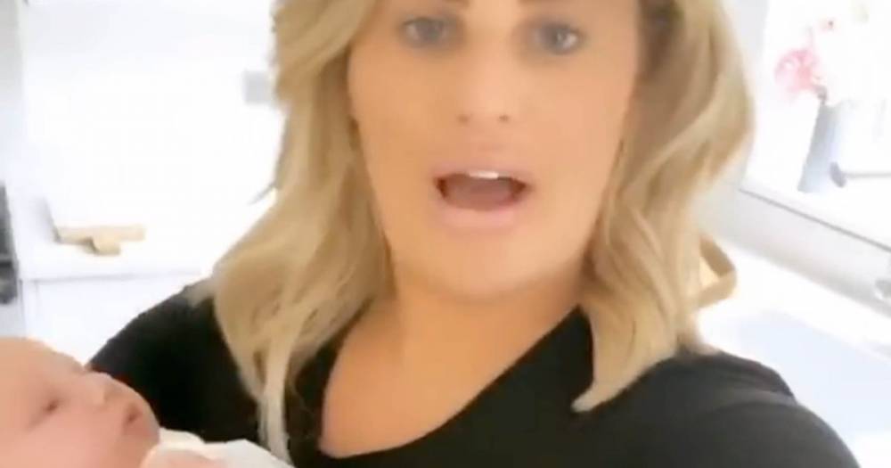 Danielle Armstrong returns to social media as she opens up on 'mental' weekend with newborn daughter Orla - www.ok.co.uk