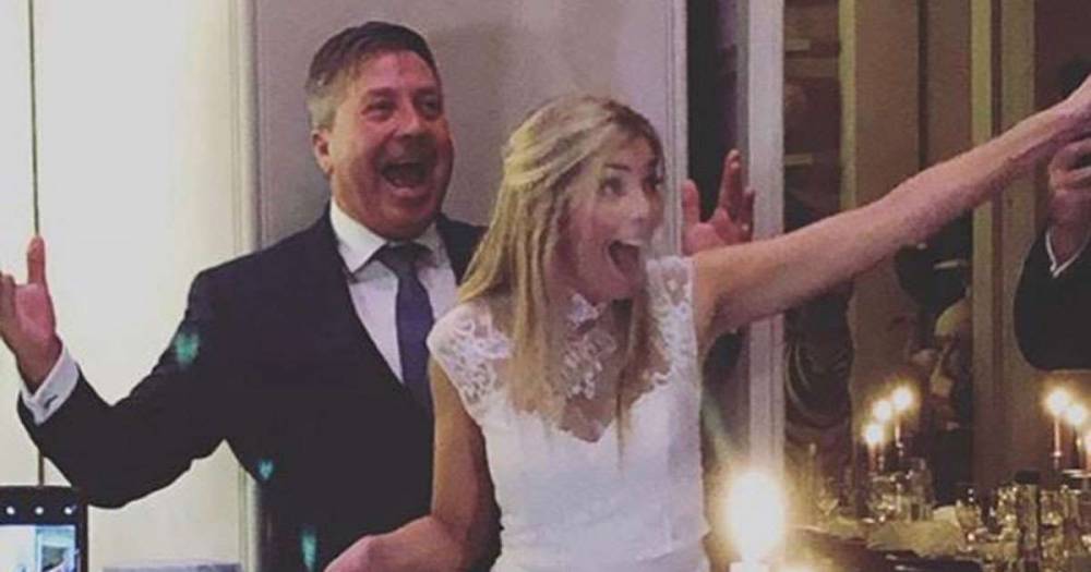 Lisa Faulkner shares never-before-seen wedding photo with her dad - www.msn.com