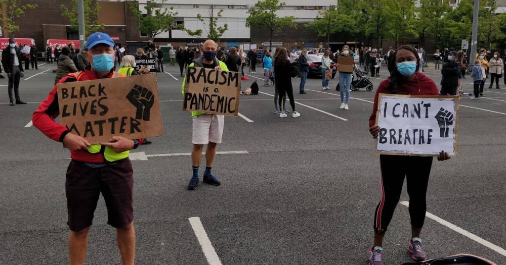 Dozens attend Prestwich anti-racism rally in solidarity with Black Lives Matter - www.manchestereveningnews.co.uk - USA - Minneapolis