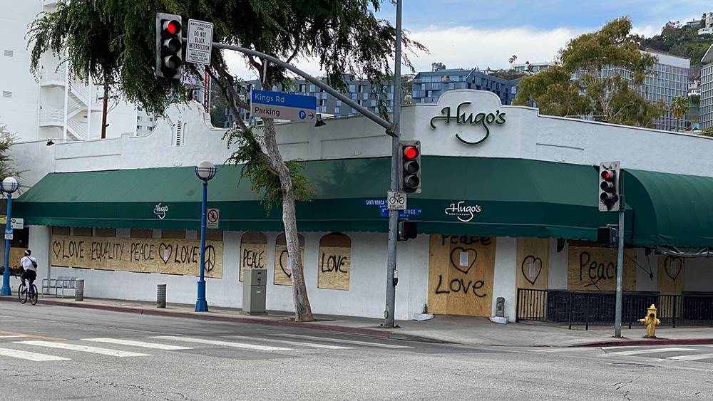 West Hollywood Boards Up With Messages of Support for Protesters - variety.com - Los Angeles