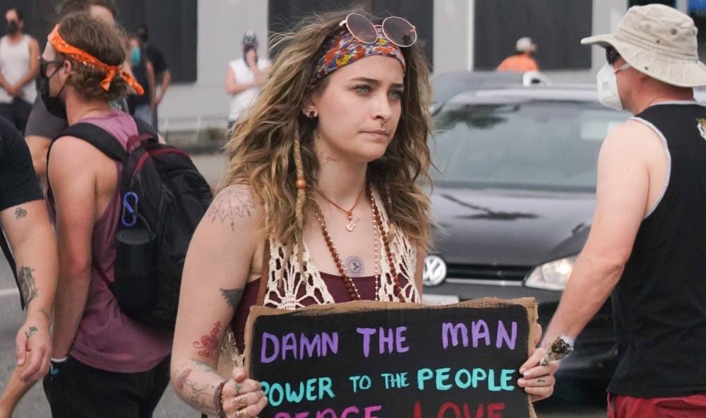 Paris Jackson Joins Peaceful Protesters for Another Day of L.A. Protests - www.justjared.com