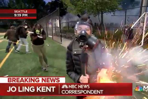 Watch: MSNBC Reporter Struck by ‘Fireworks’ While Reporting on George Floyd Protests in Seattle (Video) - thewrap.com - Seattle