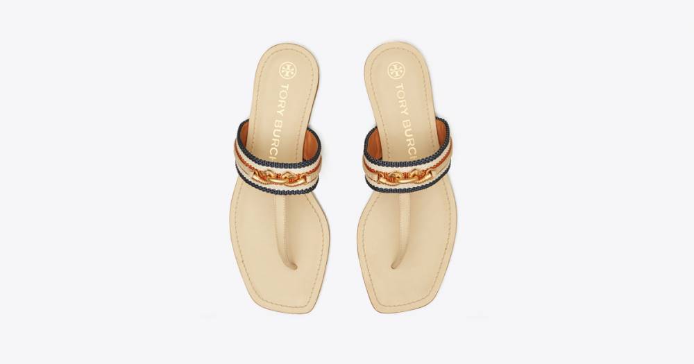These Chain-Link Tory Burch Sandals Are Over 40% Off in 2 Colors - www.usmagazine.com - city Sandal