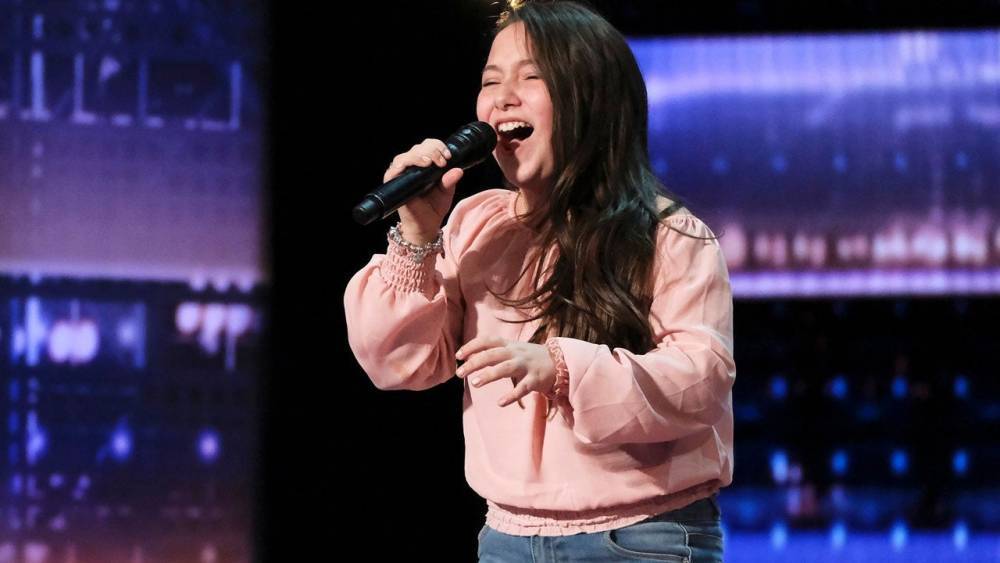 'AGT': 10-Year-Old Singer Brought to Tears After Earning Golden Buzzer From Sofia Vergara - www.etonline.com - city Sofia