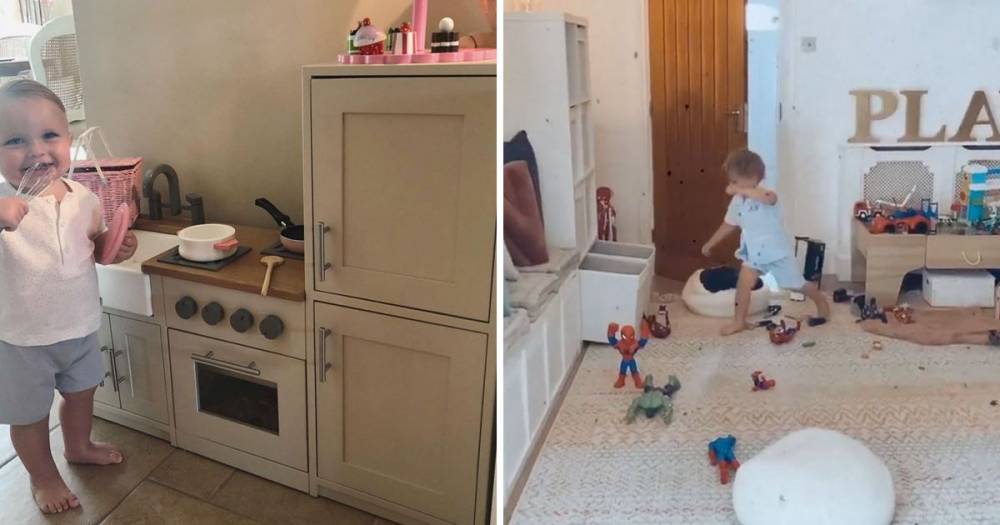 Billie Faiers shares rare glimpse inside her children's playroom full of toys and a mini kitchen - www.ok.co.uk