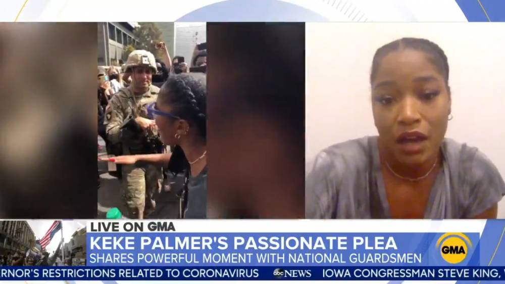 Keke Palmer On Asking National Guardsmen To March With Her At Protest: ‘I Wanted Us To Unite As Human Beings’ - etcanada.com