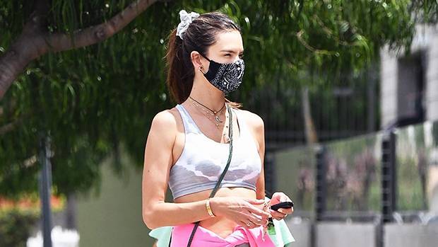 Alessandra Ambrosio, 39, Looks Half Her Age While Walking Her Dog In Ab-Baring Outfit - hollywoodlife.com - Los Angeles - California - county Pacific
