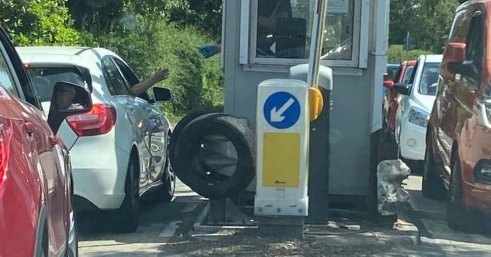 Toll booth operators scrap 12p charge for those travelling south after coronavirus concerns - www.manchestereveningnews.co.uk - county Cheshire
