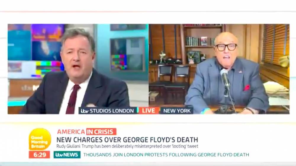 “You Have Lost The Plot”: Piers Morgan & Rudy Giuliani Clash In Explosive Interview On UK’s ‘Good Morning Britain’ - deadline.com - Britain