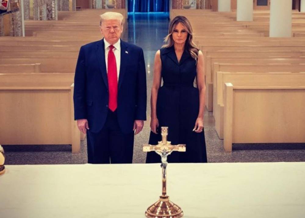 Melania Trump Wore Dior To Honor Saint John Paul II With President Donald Trump - celebrityinsider.org