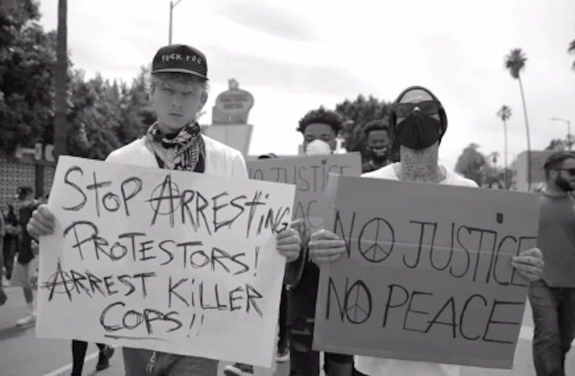 Machine Gun Kelly Joins Travis Barker To Cover Rage Against The Machine’s ‘Killing In The Name’ For #BlackLivesMatter - etcanada.com