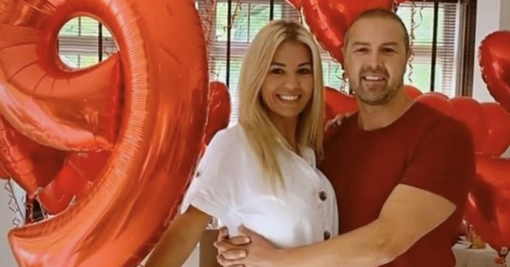 Christine McGuinness celebrates 9th wedding anniversary with balloons and cake as Paddy forgets the date - www.ok.co.uk