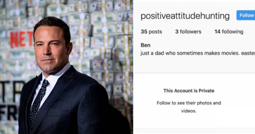 People think they've found Ben Affleck's secret Instagram – and it's only followed by three people - www.msn.com