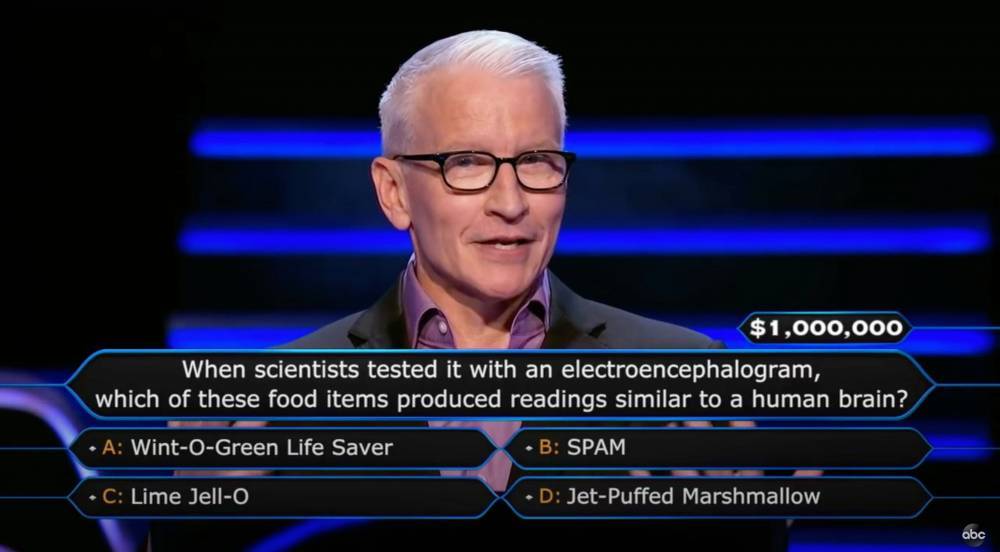 Anderson Cooper Almost Goes The Distance On ‘Who Wants To Be A Millionaire’ And Andy Cohen Accidentally Insults Jimmy Kimmel - etcanada.com - county Anderson - county Cooper