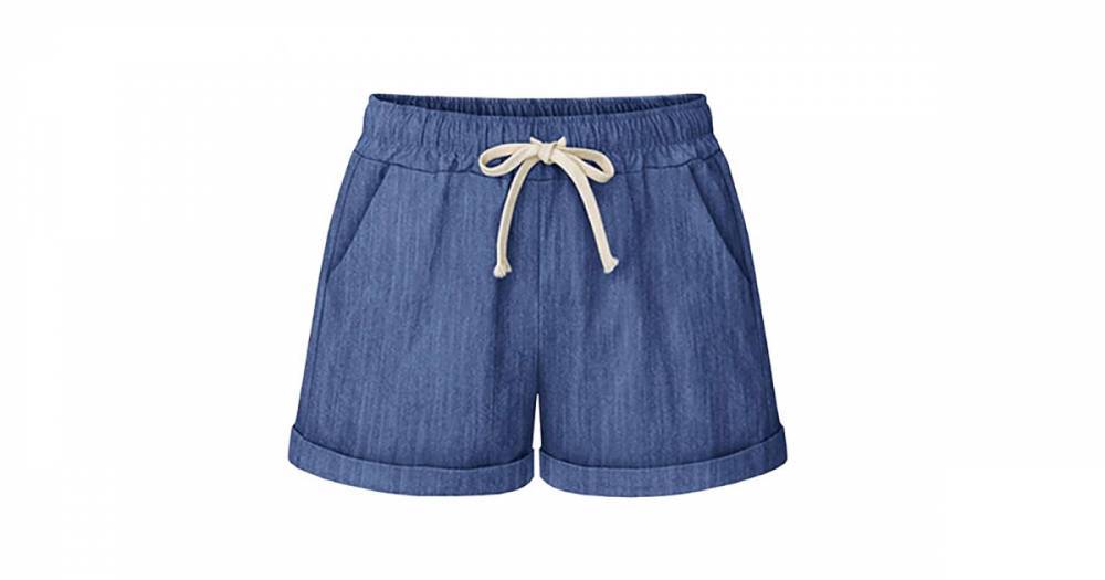 These Beachy, Stretchy Shorts Have the Look of Denim and the Feel of Linen - www.usmagazine.com