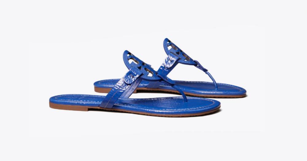 Drop Everything! These Nautical Blue Tory Burch Miller Sandals Are Nearly $60 Off - www.usmagazine.com - county Miller