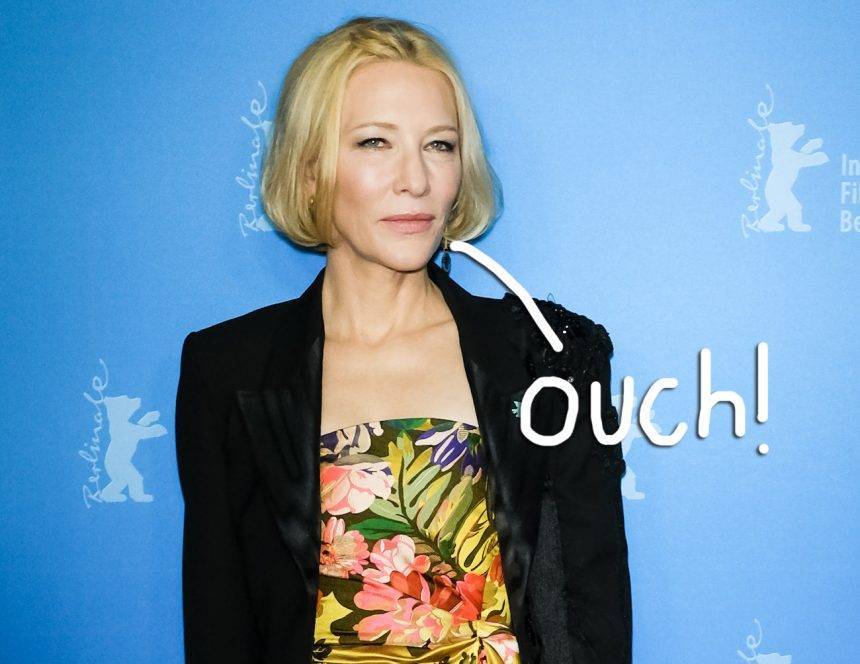 Cate Blanchett Explains Her… CHAINSAW INJURY?! - perezhilton.com