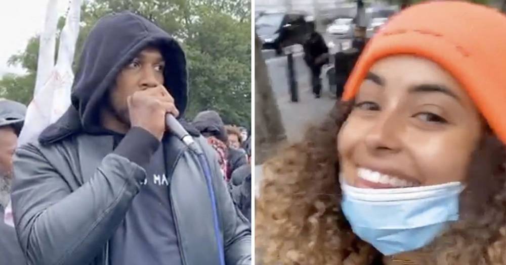 Love Island’s Amber Gill, Anthony Joshua and Alexa Chung lead stars in Black Lives Matter protests - www.ok.co.uk - Britain