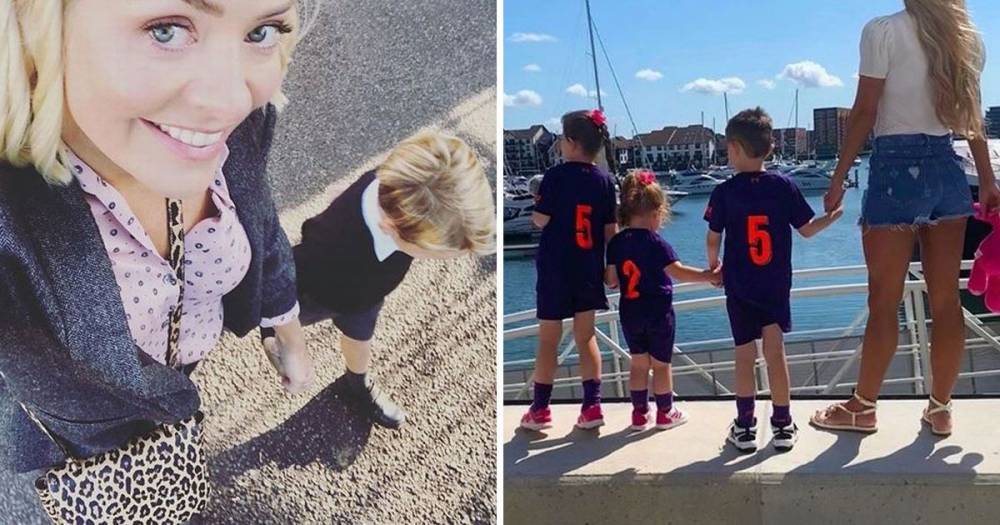 Celebrity parents sending their kids back to school as Christine McGuinness' six year old twins return - www.ok.co.uk - Britain
