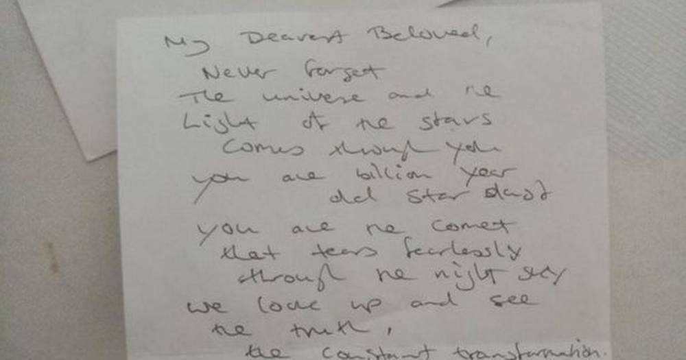 Scot looking for mystery author of love letter found at Edinburgh bus stop - www.dailyrecord.co.uk - Scotland